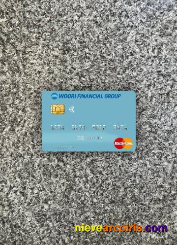 South Korea Woori Financial Group mastercard photolook